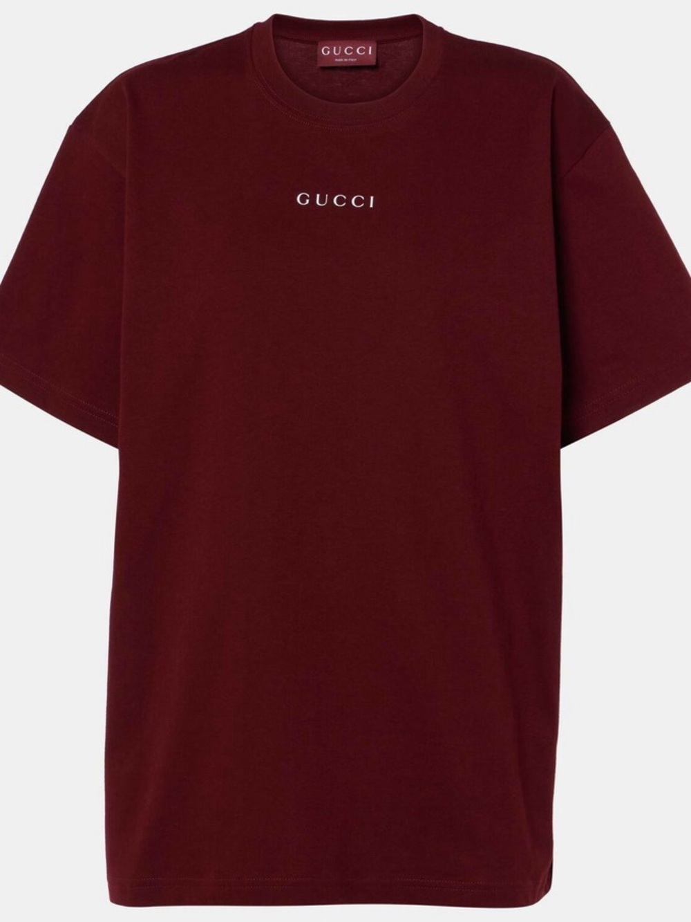 Gucci Maroon T Shirt, Size Large.